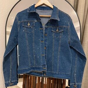 Studded Blue Denim Jacket